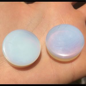 opalite plugs 25mm ( gauges 1 inch )